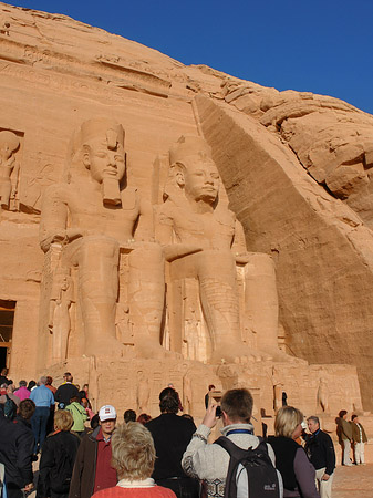 Foto Tempel mit Himmel - Abu Simbel