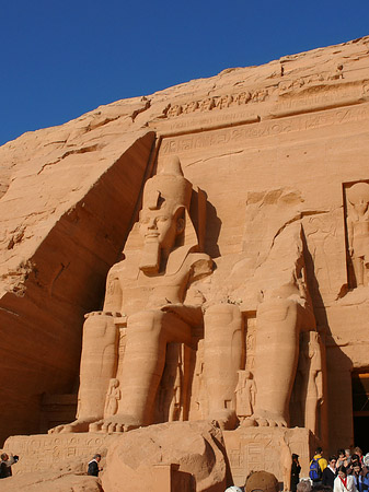 Fotos Tempel mit Himmel | Abu Simbel