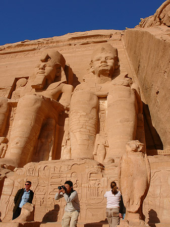 Foto Tempel mit Himmel - Abu Simbel