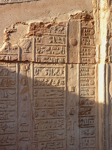 Foto Hieroglyphen