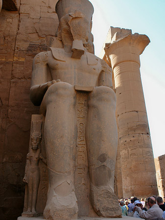 Fotos Statuen am Luxor Tempel