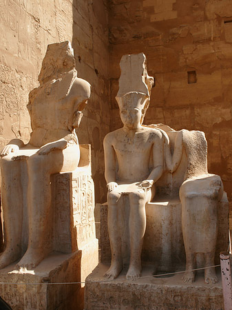 Foto Statuen am Luxor Tempel - Luxor