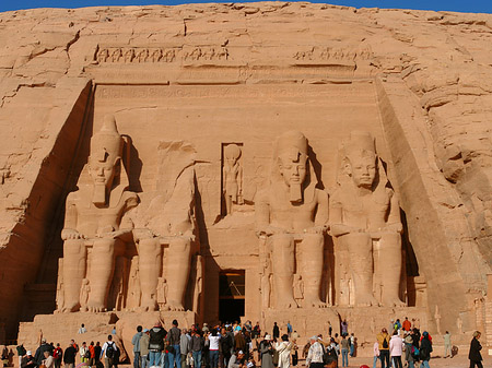 Fotos Tempel mit Himmel | Abu Simbel