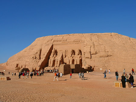 Fotos Tempel mit Himmel | Abu Simbel