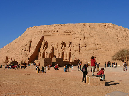 Foto Tempel mit Himmel - Abu Simbel