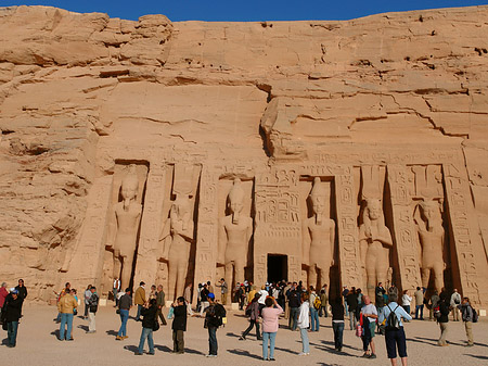 Foto Tempel mit Himmel - Abu Simbel