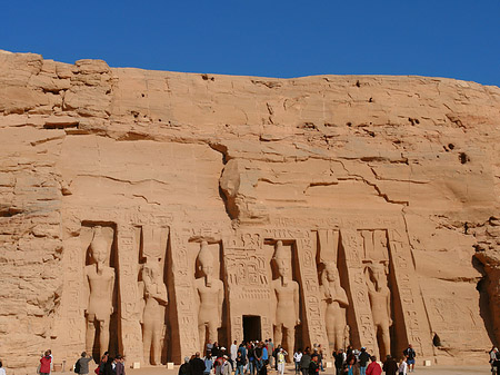 Foto Tempel mit Himmel - Abu Simbel