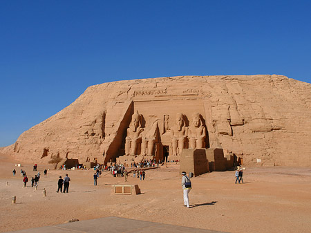 Foto Tempel mit Himmel - Abu Simbel