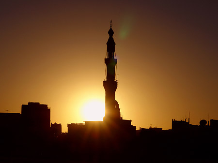 Fotos Sonnenuntergang über der Stadt