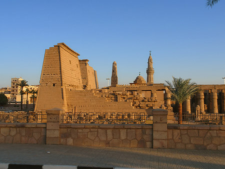 Foto Luxor Tempel bei Sonnenuntergang