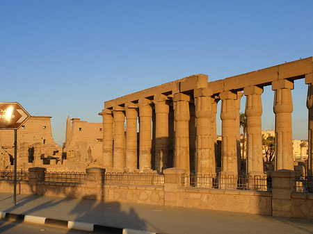 Fotos Luxor Tempel bei Sonnenuntergang