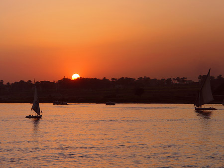 Foto Sonnenuntergang - Luxor