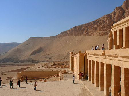 Fotos Eingang zu Tempel der Hatschepsut