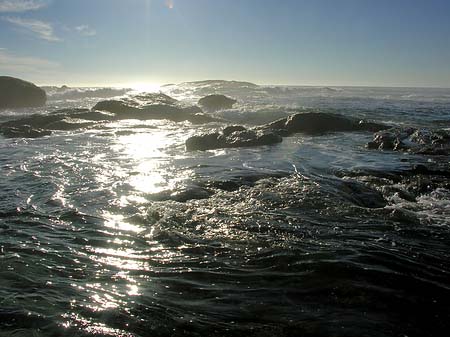 Foto Blick vom Strand auf das Meer - 