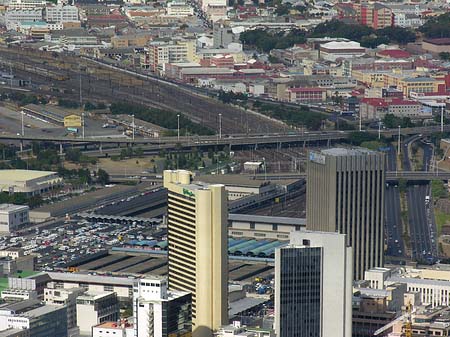 Vogelperspektiven über der Stadt Foto 