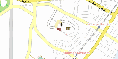 Karthago Tunesien Stadtplan